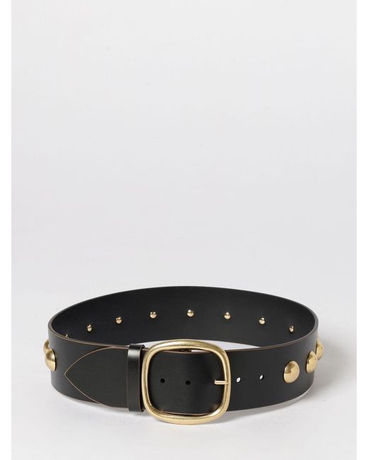 Chloé Gray ChloÉ Calfskin Belt With Studs