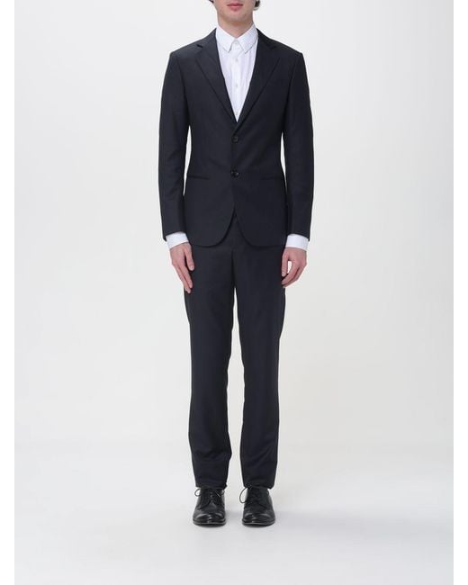 Giorgio Armani Blue Cashmere And Wool Suit for men