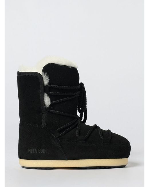 Moon Boot Black Flat Ankle Boot