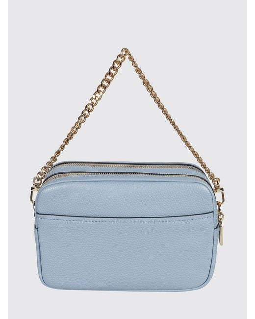 Michael Kors Blue Bryant Grained Leather Bag