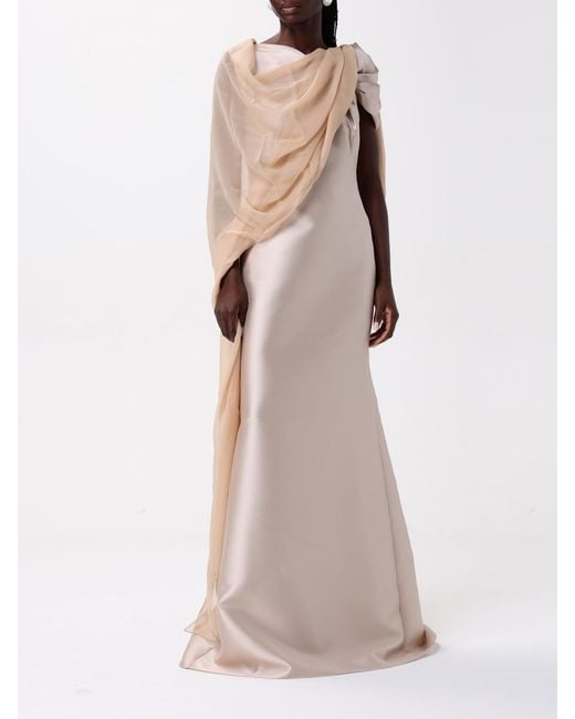 Alberta Ferretti White Silk Chiffon Stole