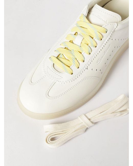 Santoni Natural Oly Pulse Leather Sneakers