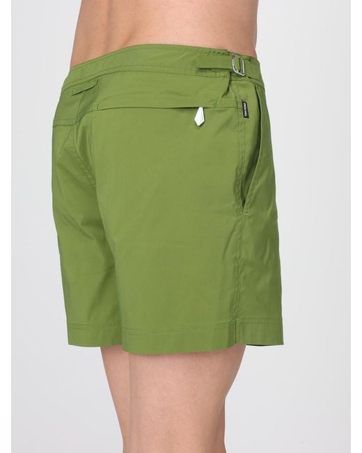 Tom Ford Green Polyester Swimsuit for men