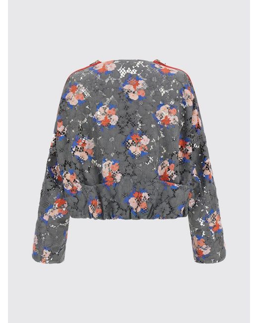 Fendi Gray Floral Lace Jacket
