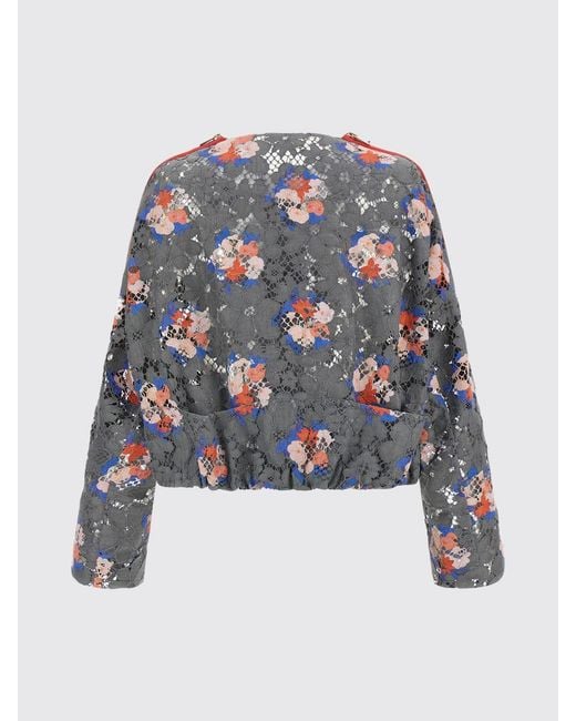 Fendi Gray Floral Lace Jacket