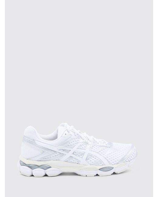 Asics White Gel-Cumulus 16 Mesh And Rubber Sneakers
