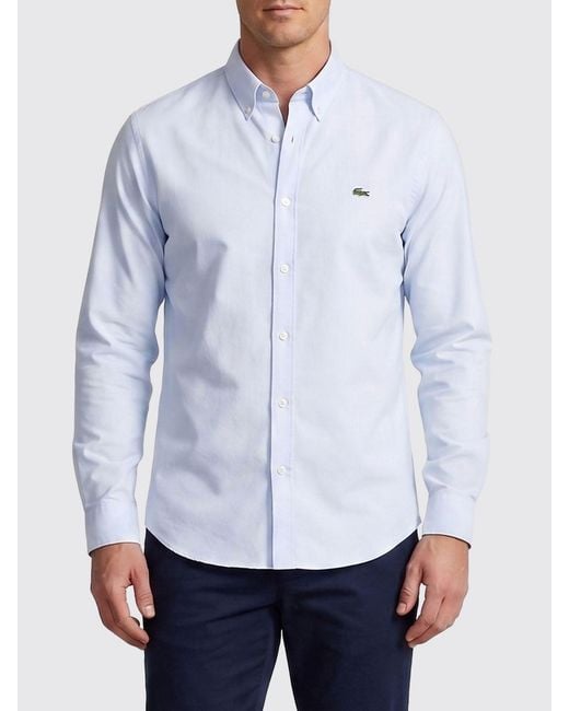 Lacoste Blue Classic Cotton Shirt for men