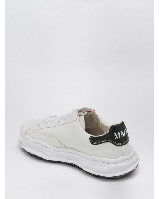 Maison Mihara Yasuhiro White Blakey Canvas Sneakers for men