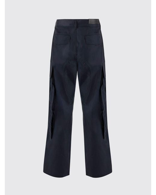 DARKPARK Blue Cotton Cargo Trousers for men