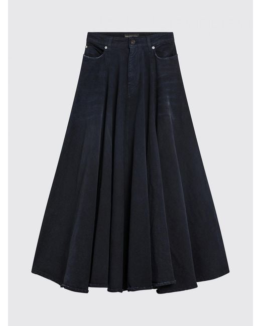 Balenciaga Blue Denim Skirt