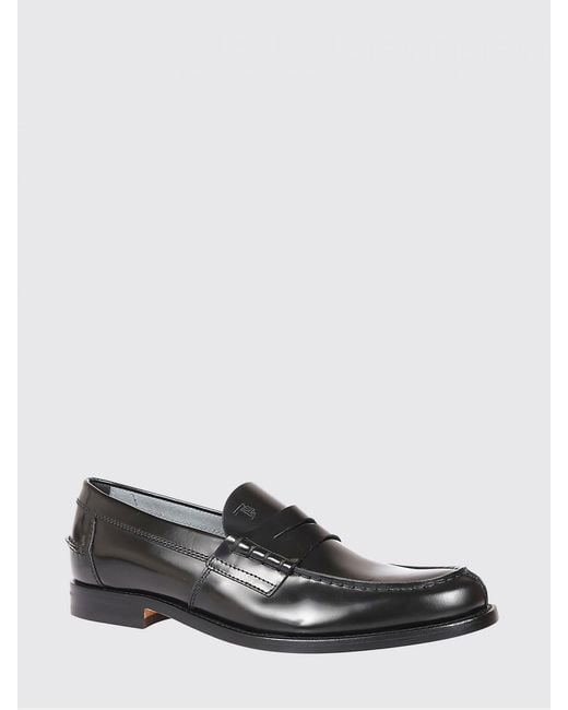 Tod's White Brushed Leather Loafers for men