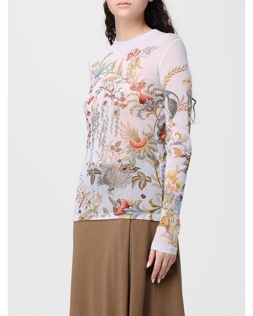 Etro White Paisley Knit Top