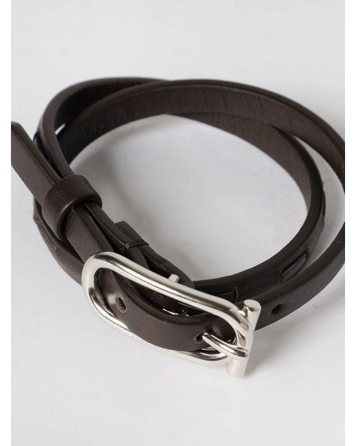 Ferragamo Gray Gancini Calfskin Bracelet for men