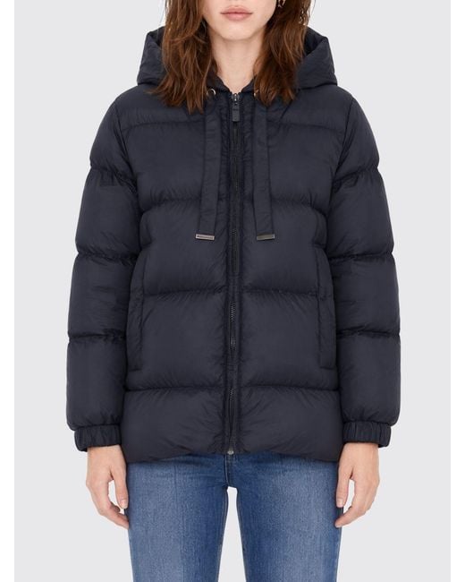 Max Mara Blue Short Down Jacket