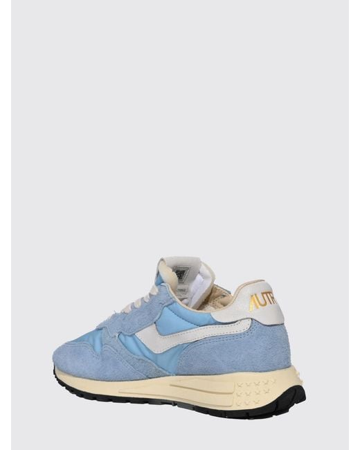 Autry Blue Reelwind Suede And Nylon Sneakers