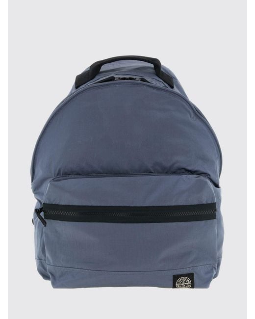 Stone Island Blue Coated Nylon Metal for men