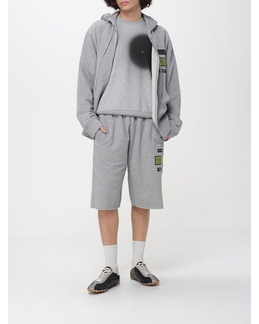 MM6 by Maison Margiela Gray Zip-Up Hoodie for men
