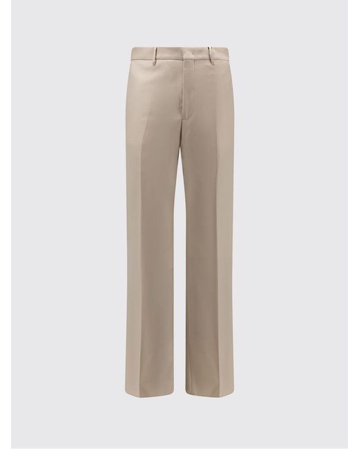 Tagliatore Natural Wide Leg Tailored Trousers for men