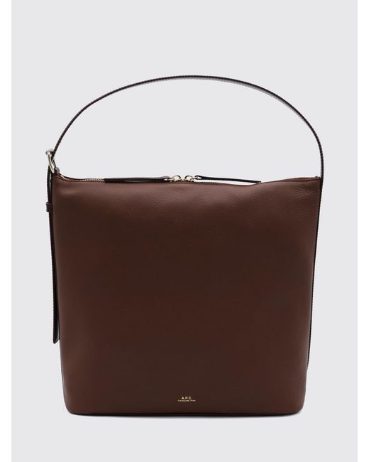 A.P.C. Brown Vera Shoulder Bag for men