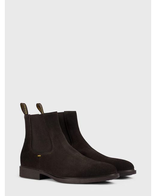 Doucal's White Suede Ankle Boots for men