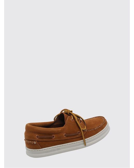 Camper Brown Runner Nubuck Boat Loafers for men