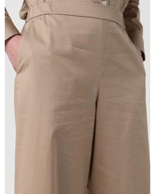 Max Mara Natural Cotton Cropped Trousers