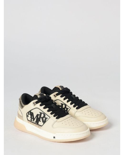 Amiri Natural Classic Low Grained Leather Sneakers for men