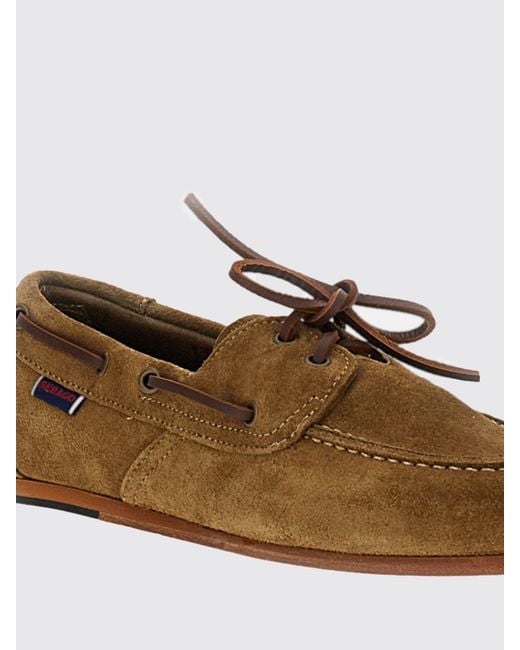 Sebago Brown Suede Owen Boat Loafers