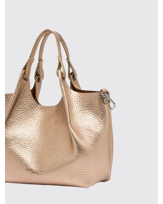 Gianni Chiarini Natural Dua Hammered Leather Bag
