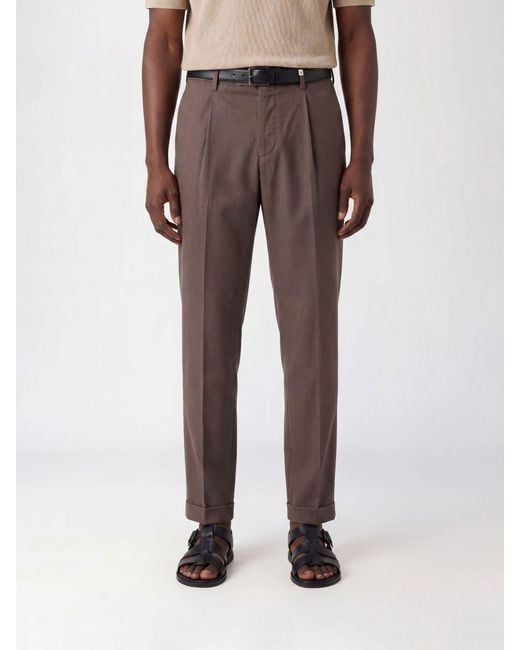 Myths Multicolor Slim Fit Wool Fresco Trousers for men
