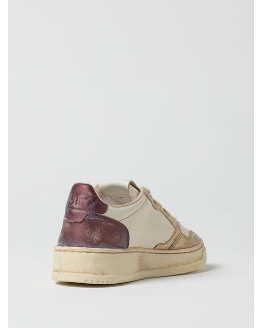 Autry Natural Used Leather Super Vintage Sneakers