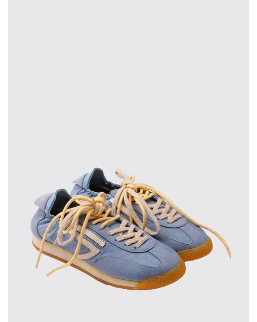 PURAAI Blue Panther Vegan Leather And Nylon Sneakers for men
