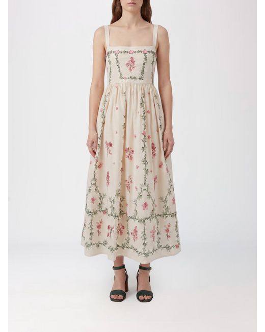 Agua Bendita Natural Barbara Cauca Cotton Midi Dress