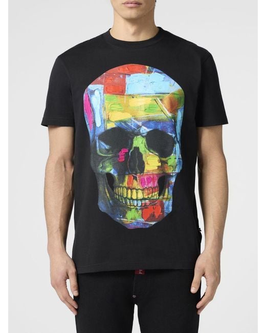 Philipp Plein Black T-Shirt for men