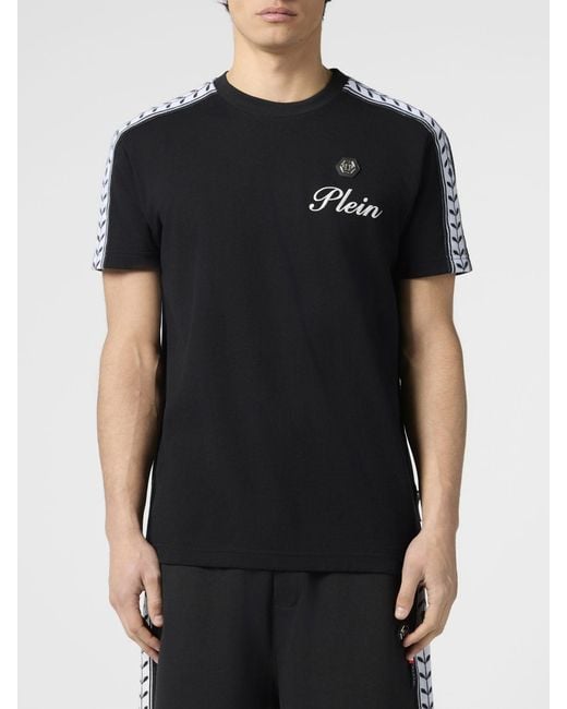 Philipp Plein Black T-Shirt for men