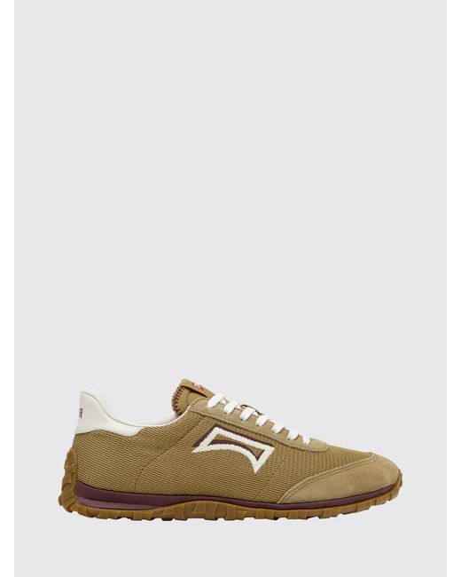Camper Brown Drift Walk Recycled Fabric And Suede Sneakers for men