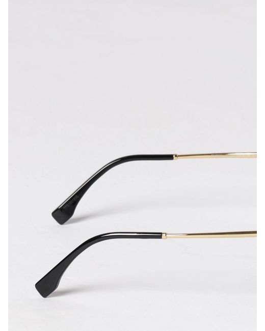 Fendi White Graphy Metal And Acetate Sunglasses