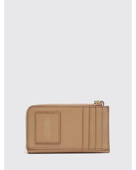 Marc Jacobs Natural The Top Zip Multi Grained Leather Wallet