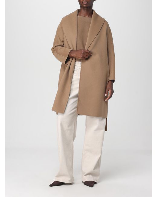 Max Mara White Virgin Wool Coat