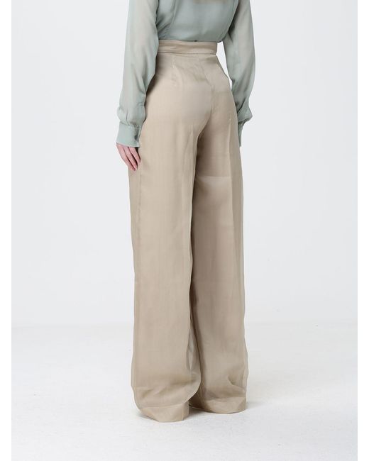 Max Mara Natural Silk Flared Trousers