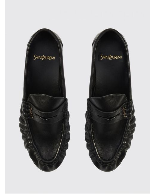 Saint Laurent White Le Loafer Vegetable Tanned Leather Loafers