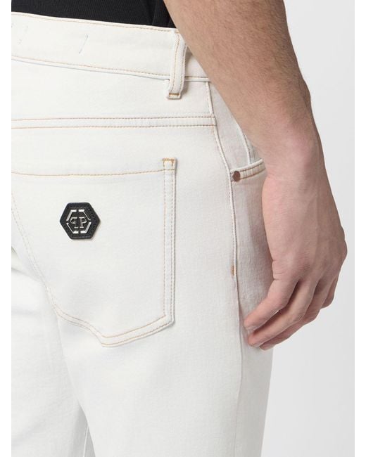 Philipp Plein White Jeans for men