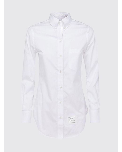 Thom Browne White Classic Cotton Shirt
