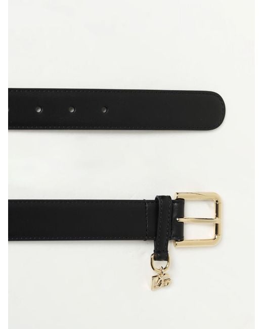 Cintura in pelle di Dolce & Gabbana in Black