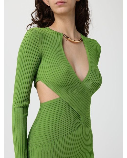 Elisabetta Franchi Green Viscose Dress
