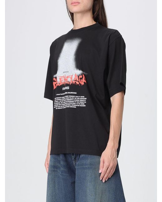 Balenciaga Black Relaxed Fit T-Shirt