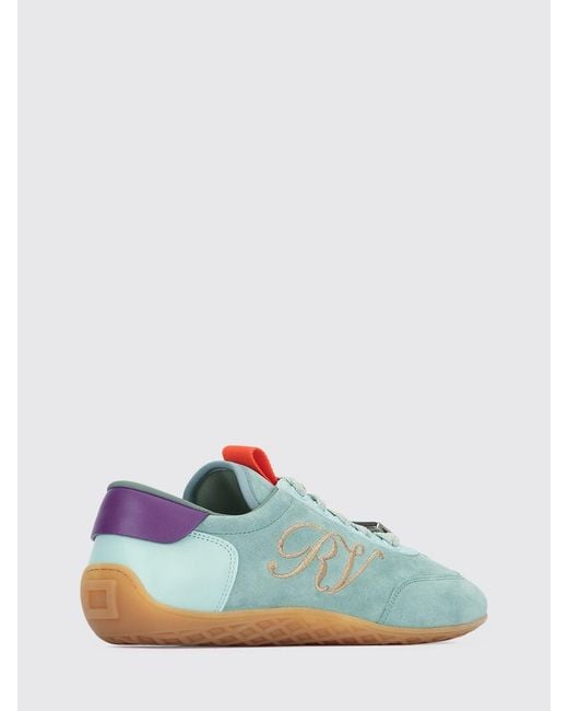 Roger Vivier Green Suede Sneakers