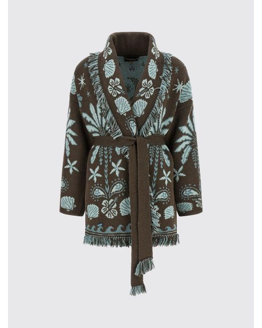 Alanui Gray Wool Blend Robe Cardigan Echoes Of The Island