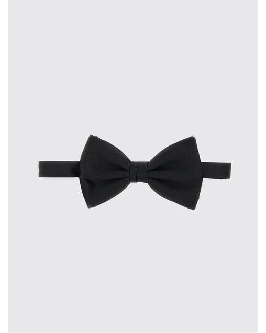 Brioni Black Butterfly Silk Bow Tie for men