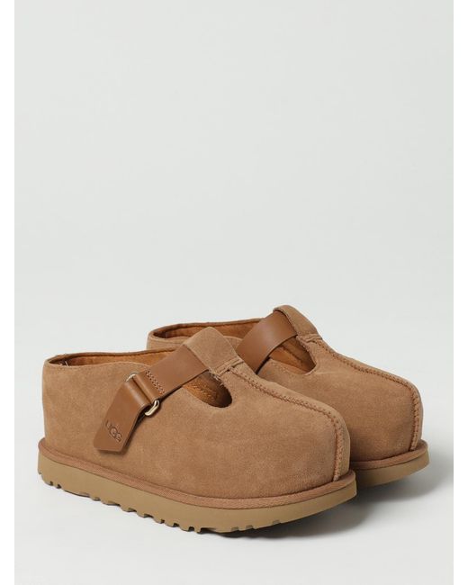 Ugg Brown Goldenstar Hi Suede Sabots